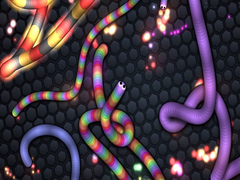 Tải Slither io Hack (Không Quảng Cáo) V3.06 Cho Android Tính Năng Tự Động Hút Hạt Sáng (Auto Eat) Của Hack Slither-io