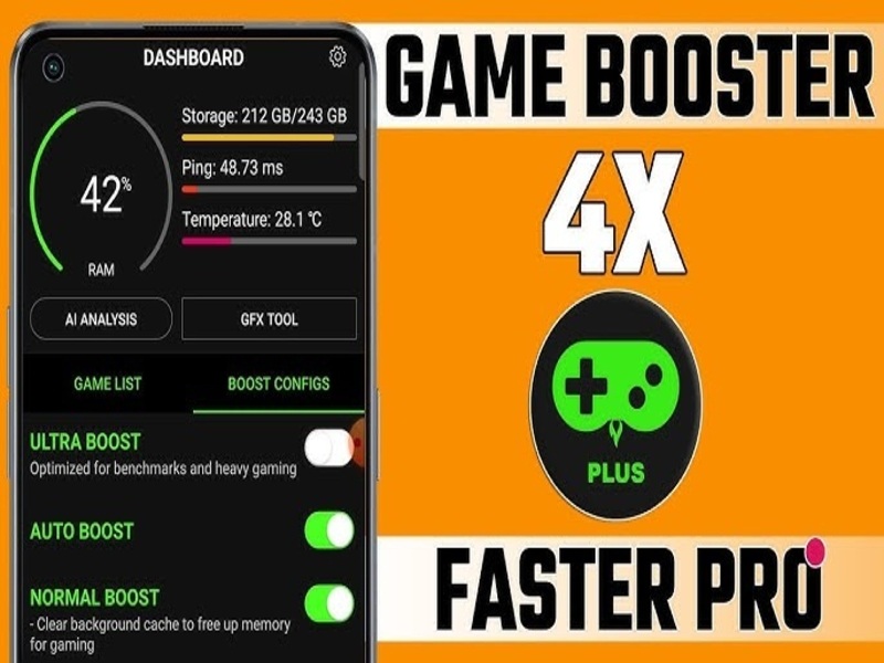 Tải Game Booster 4x Faster Pro Mod Apk (Mở Khóa Premium) V2.0.5 Hướng Dẫn Cài Đặt Game Booster 4x Faster Pro Mod