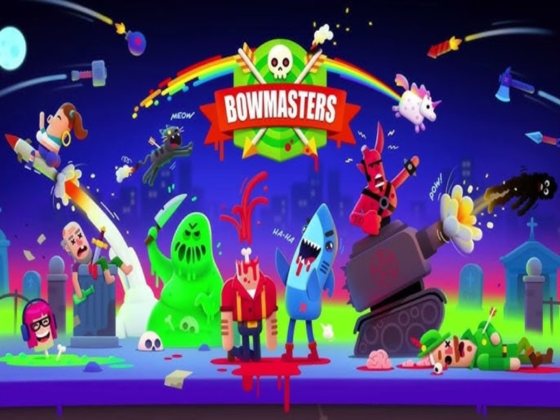 Tải Hack Bowmasters (Full Tiền, Nhân Vật) V9.3.10 Gameplay Thú Vị Trong Bowmasters