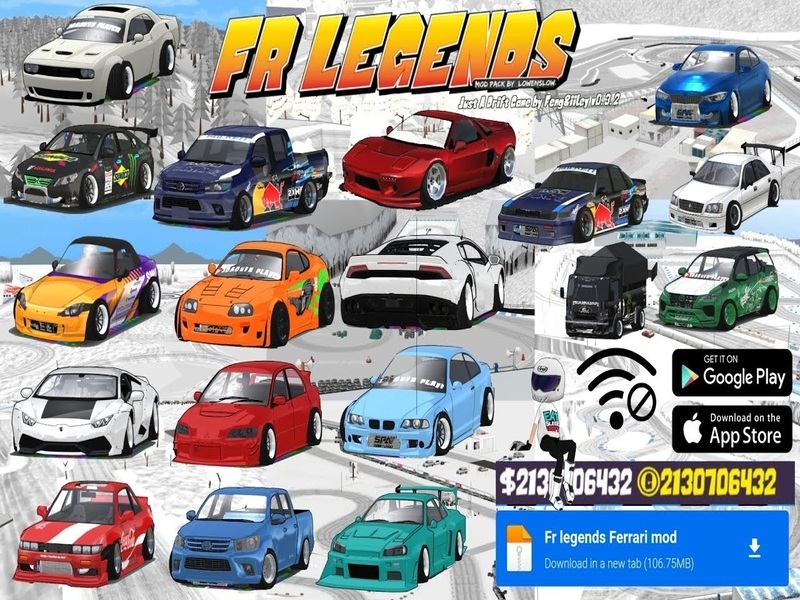 Tải FR Legends 0.3.4 Hack Funnymod (Vô Hạn Tiền, Xe Độ) Hỗ Trợ Mod Menu Trong FR Legends 0.3.4 Hack FunnyMod