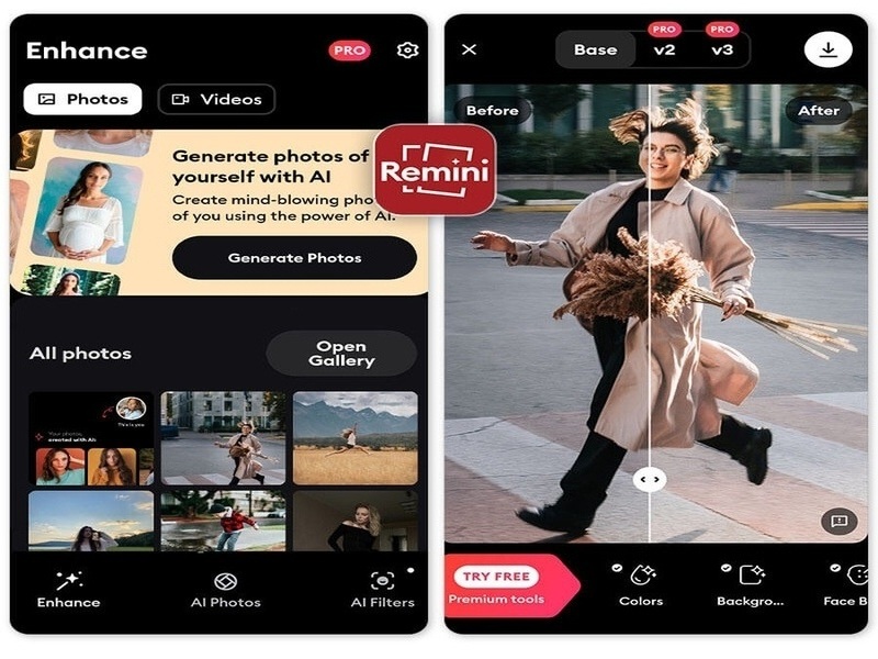 Tải Remini Theartpics Mod Apk (Mở Khóa Premium) V3.8.4 Phục Hồi Ảnh Cũ Bằng AI Siêu Thông Minh Trong Remini Theartpics Mod Apk