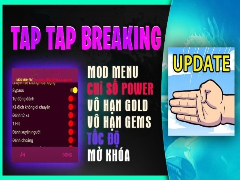 Tải Tap Tap Breaking Funnymod Mod (Full Tiền, Kim Cương) V1.77 Tính Năng Full Tiền & Kim Cương Trong Tap Tap Breaking Funnymod