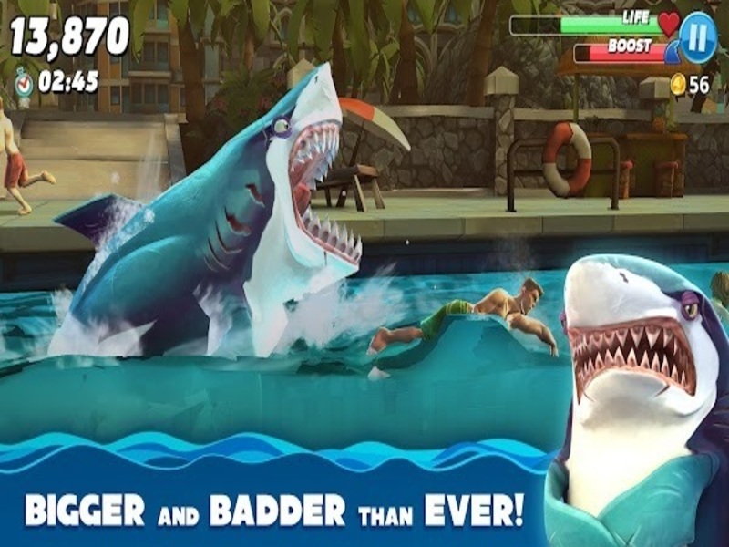 Tải Hungry Shark World Hack (Full Tiền, Kim Cương) V7.2.3 Hungry Shark World Hack Ăn Mọi Thứ Có Thể