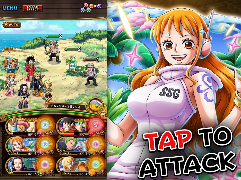 Tải One Piece Treasure Cruise Mod Apk (Menu) v15.2.1 Cơ chế chiến đấu theo lượt dựa trên nhịp điệu