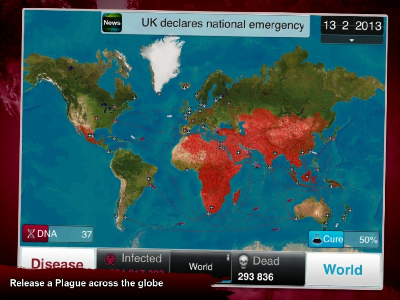 Tải Plague Inc Mod (Vô Hạn DNA, Mở Khóa, NO ADS) v1.22.7 Hơn 50 Quốc Gia – Thử Thách Khó Khăn Với Các Đặc Điểm Riêng Biệt