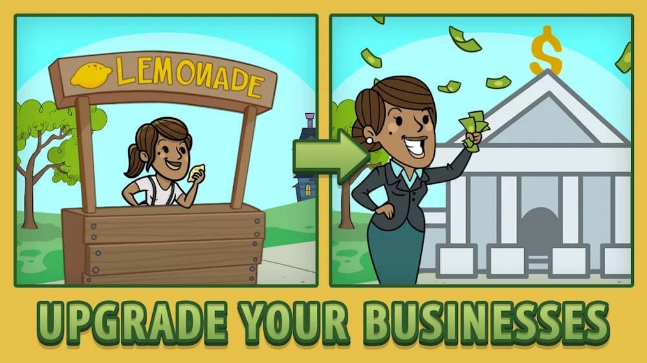 Tải AdVenture Capitalist Mod Apk (Vô Hạn Tiền, Vé) v9.18.2 Trang Trí Doanh Nghiệp Của Bạn – Tạo Dấu Ấn Cá Nhân Trong Mỗi Cửa Hàng