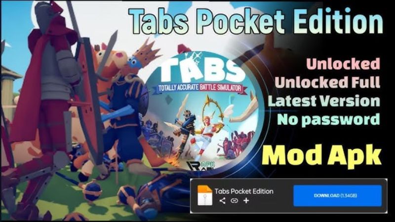 Tải Game TABS Pocket Edition Apk v1.1.05 Cho Android Những Quyền Lợi Người Chơi Nhận Được Khi Dùng Bản Hack TABS Pocket Edition Mở Khoá