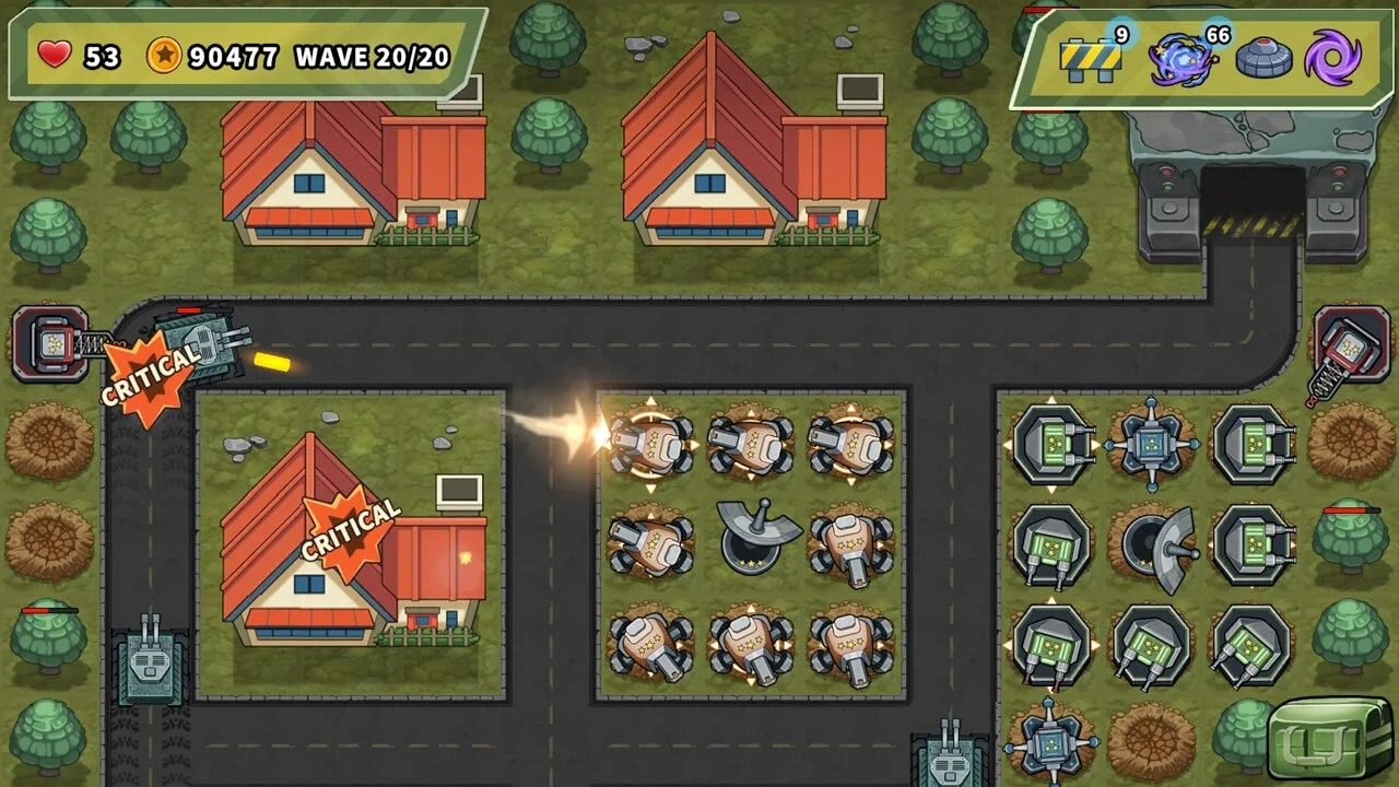 Tải Turret Defense King Mod Apk (Vô Hạn Tiền, Sát Thương) v1.2.35 Sắp Xếp Vị Trí Tháp Hợp Lý Trên Bản Đồ
