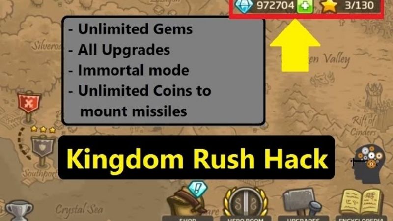Tải Kingdom Rush Hack (Vô Hạn Tiền, Mở Khóa Tất Cả) v6.4.18 Đặc Quyền Từ Bản Kingdom Rush Hack
