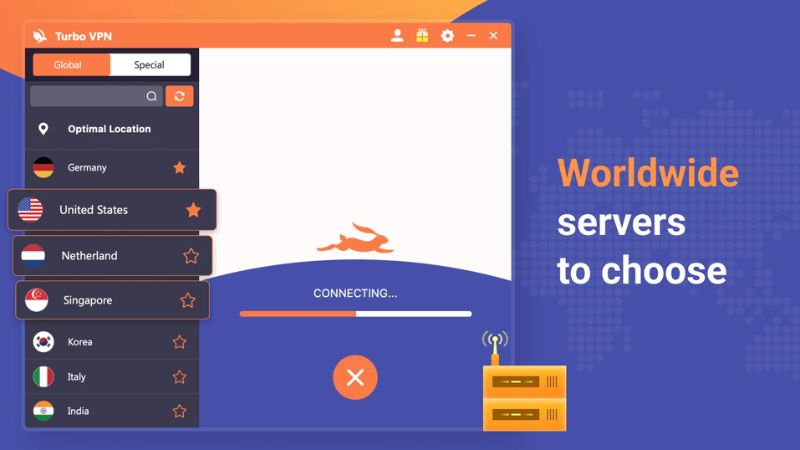 Tải Turbo VPN APK (MOD Mở Khóa Premium, VIP) v4.2.9.6 Tốc Độ Kết Nối Nhanh Như Chớp Với Turbo VPN Apk