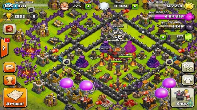 Tải Clash of Clans APK V18.200.26 Mới Nhất Cho Android Hệ Thống Phòng Thủ Và Tấn Công Cốt Lõi Trong Clash of Clans APK