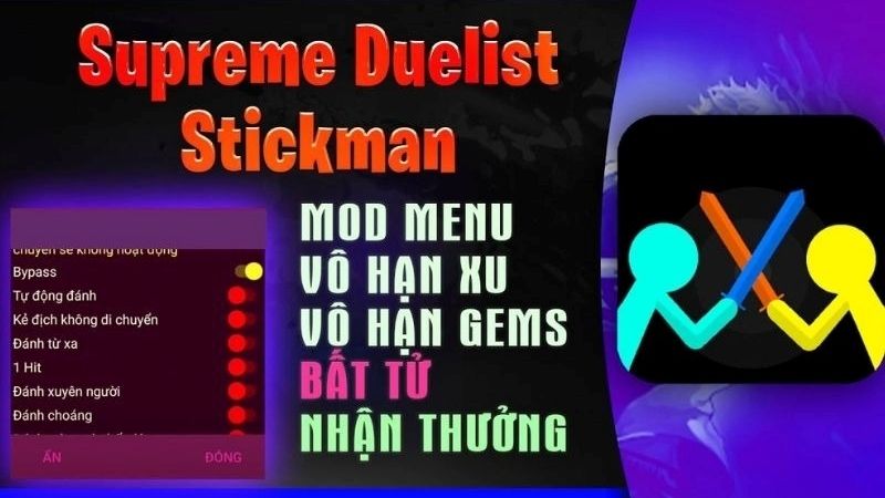 Tải Hack Supreme Duelist Stickman Mod APK (Full Tiền, Max Level) v4.0.5 Tổng Hợp Tính Năng Hack Supreme Duelist Stickman