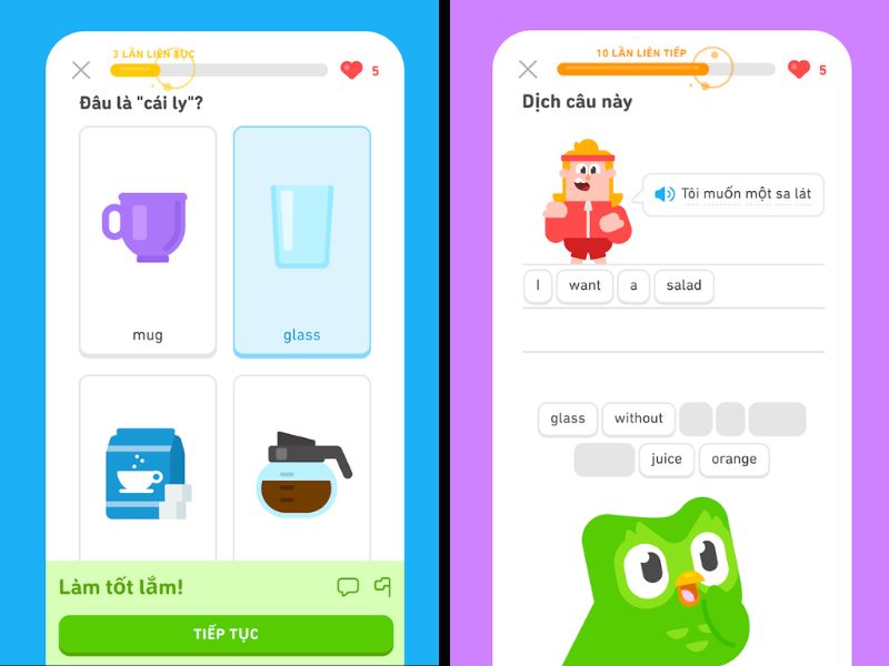Tải Hack Duolingo (Vô Hạn Kim Cương, Mở Khóa Premium) v6.71.2 Tính Năng Cốt Lõi Giúp Duolingo Trở Thành Ứng Dụng Học Ngoại Ngữ Phổ Biến