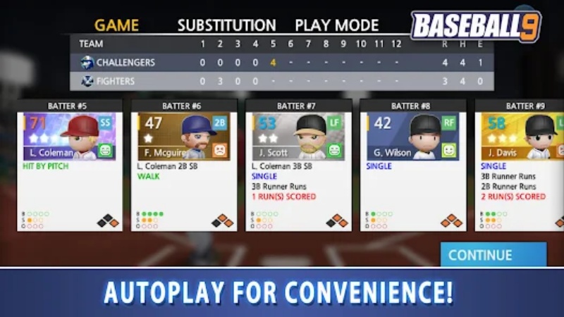 Tải BASEBALL 9 MOD APK v3.1.1 (Vô Hạn Tiền) BASEBALL 9 MOD APK