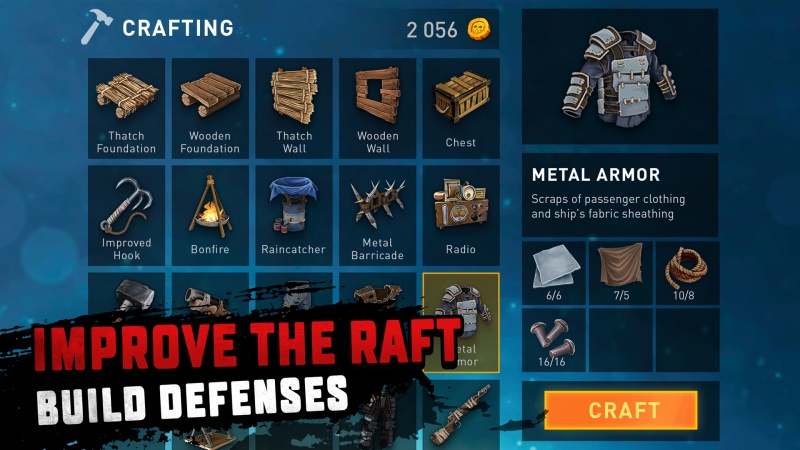 Tải Raft Survival: Ocean Nomad MOD APK v2.9.2 (MOD MENU, Vô Hạn Tiền) Raft Survival: Ocean Nomad MOD APK