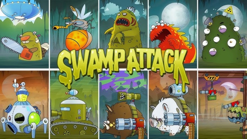 Tải Swamp Attack MOD APK v4.7.9.0 (Vô Hạn Tiền) Miễn Phí Swamp Attack MOD APK