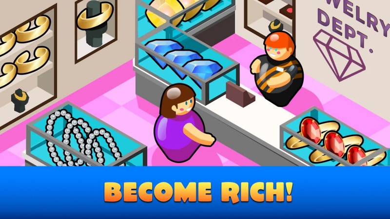 Tải Idle Supermarket Tycoon MOD APK v4.1.6 (Vô Hạn Tiền) Nhịp idle nhẹ, hợp chơi lâu dài
