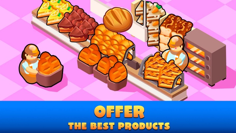 Tải Idle Supermarket Tycoon MOD APK v4.1.6 (Vô Hạn Tiền) Nhiều quầy hàng giúp gameplay không bị đơn điệu