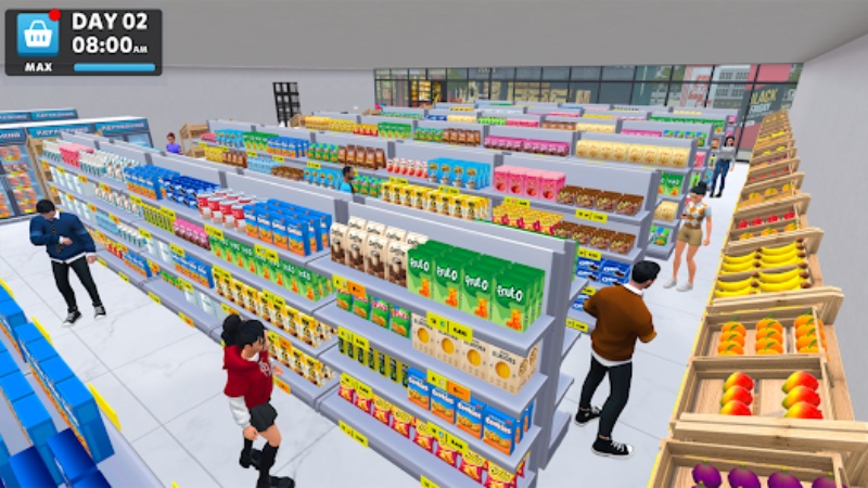 Tải My Supermarket Simulator 3D MOD APK v1.35.0 (Vô Hạn Tiền) Trang trí cửa hàng giúp siêu thị có phong cách riêng